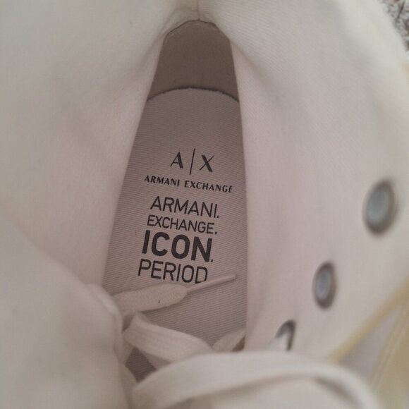 A/X Armani Exchange Icon logo high top sneakers size 10 - Picture 8 of 12